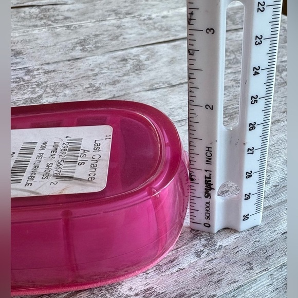 NWT Kate Spade New York Tie The Knot Hot Pink Translucent Slides Women's Size 7 - Picture 12 of 12